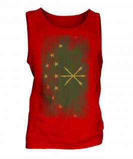 Adygea Faded Flag Mens Vest