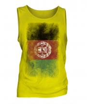 Afghanistan Faded Flag Mens Vest