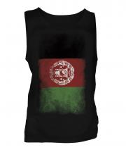 Afghanistan Faded Flag Mens Vest