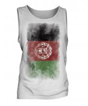 Afghanistan Faded Flag Mens Vest