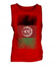 Afghanistan Faded Flag Mens Vest