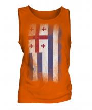 Ajaria Faded Flag Mens Vest