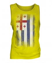Ajaria Faded Flag Mens Vest