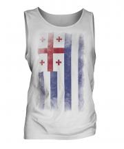 Ajaria Faded Flag Mens Vest