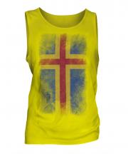 Aland Faded Flag Mens Vest