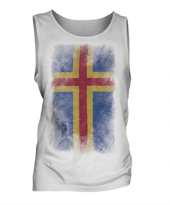 Aland Faded Flag Mens Vest