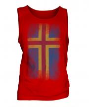 Aland Faded Flag Mens Vest