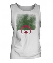 Algeria Faded Flag Mens Vest