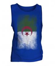 Algeria Faded Flag Mens Vest