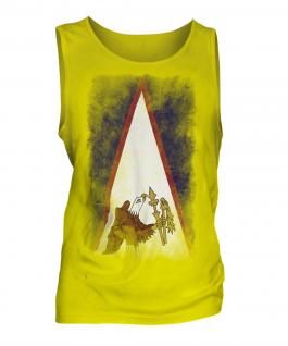 American Samoa Faded Flag Mens Vest