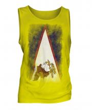 American Samoa Faded Flag Mens Vest