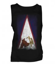 American Samoa Faded Flag Mens Vest