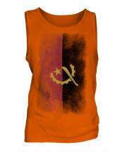 Angola Faded Flag Mens Vest