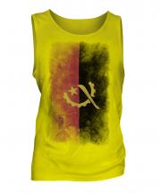 Angola Faded Flag Mens Vest