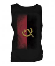 Angola Faded Flag Mens Vest