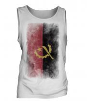 Angola Faded Flag Mens Vest