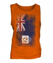 Anguilla Faded Flag Mens Vest