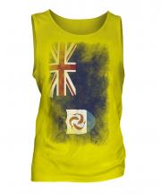 Anguilla Faded Flag Mens Vest