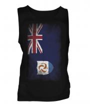 Anguilla Faded Flag Mens Vest