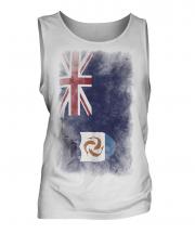 Anguilla Faded Flag Mens Vest