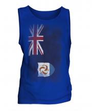 Anguilla Faded Flag Mens Vest