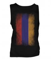 Armenia Faded Flag Mens Vest