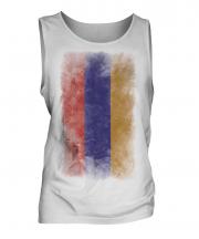 Armenia Faded Flag Mens Vest