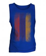 Armenia Faded Flag Mens Vest