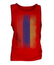 Armenia Faded Flag Mens Vest