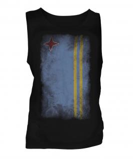Aruba Faded Flag Mens Vest
