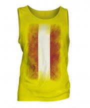 Austria Faded Flag Mens Vest