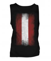 Austria Faded Flag Mens Vest