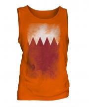 Bahrain Faded Flag Mens Vest