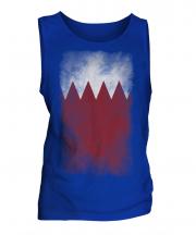 Bahrain Faded Flag Mens Vest