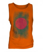 Bangladesh Faded Flag Mens Vest