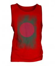 Bangladesh Faded Flag Mens Vest