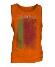 Belarus Faded Flag Mens Vest