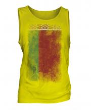 Belarus Faded Flag Mens Vest