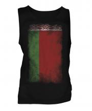 Belarus Faded Flag Mens Vest