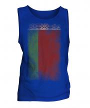 Belarus Faded Flag Mens Vest