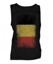 Belgium Faded Flag Mens Vest