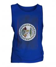 Belize Faded Flag Mens Vest
