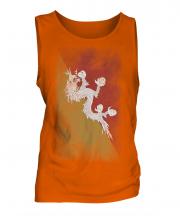 Bhutan Faded Flag Mens Vest