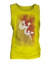 Bhutan Faded Flag Mens Vest