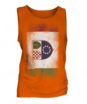 Bosnia And Herzegovina Federation Faded Flag Mens Vest