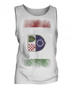 Bosnia And Herzegovina Federation Faded Flag Mens Vest