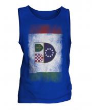 Bosnia And Herzegovina Federation Faded Flag Mens Vest