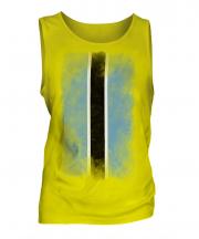 Botswana Faded Flag Mens Vest