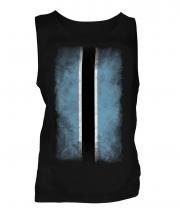 Botswana Faded Flag Mens Vest