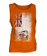 British Antartic Territory Faded Flag Mens Vest